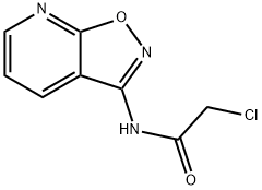 2-氯-N-异噁唑并[5,4-b]吡啶-3-基乙酰胺 结构式