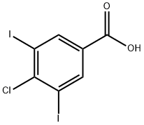 4-氯-3,5-二碘苯甲酸 结构式