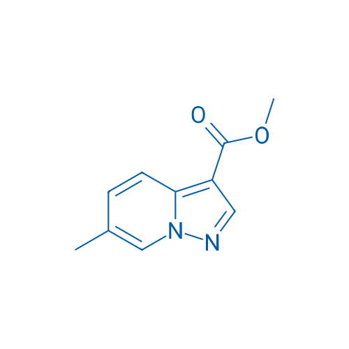 6-甲基吡唑并[1,5-a]吡啶-3-羧酸甲酯 结构式