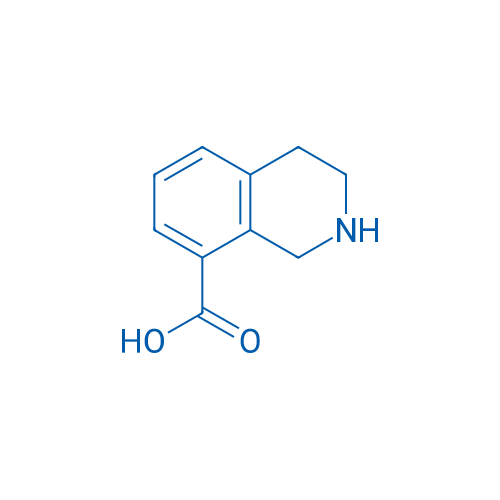 1,2,3,4-四氢异喹啉-8-羧酸 结构式