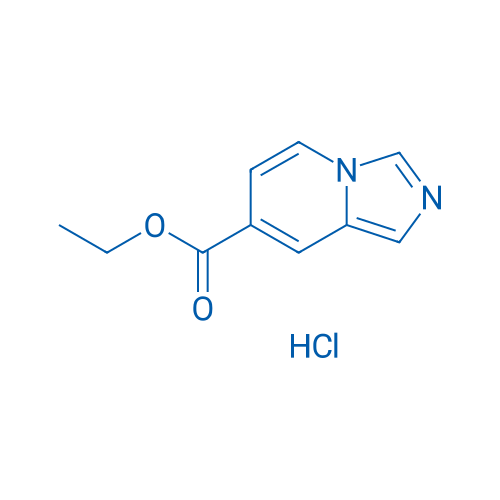咪唑并[1,5-a]吡啶-7-羧酸乙酯盐酸盐 结构式