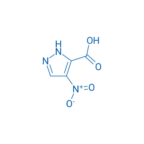 4-硝基吡唑-3-甲酸 结构式