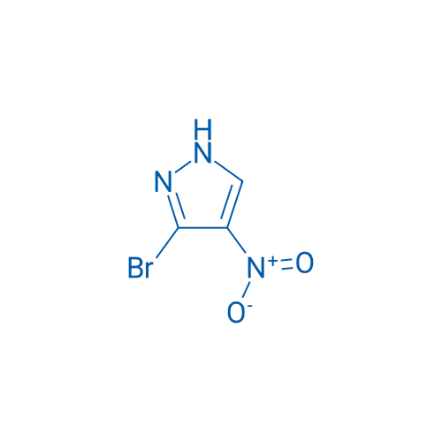 3-溴-4-硝基-1H-吡唑 结构式