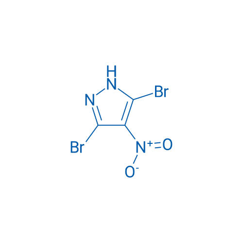 3,5-二溴-4-硝基吡唑 结构式