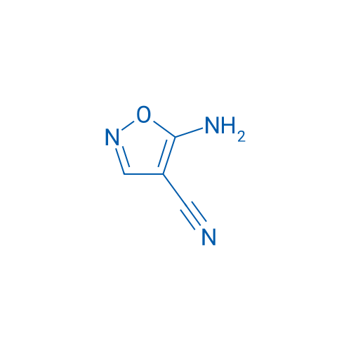 4-氰基-5-氨基异噁唑 结构式