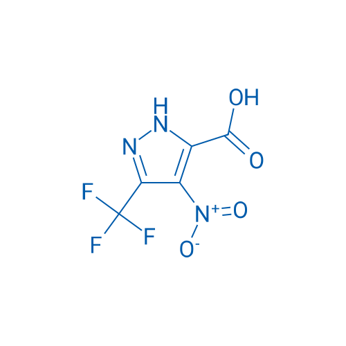 4-硝基-3-(三氟甲基)-1H-吡唑-5-羧酸 结构式