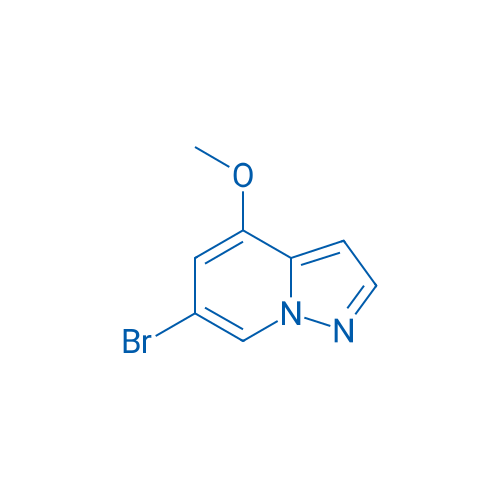 6-溴-4-甲氧基吡唑并[1,5-a]吡啶 结构式