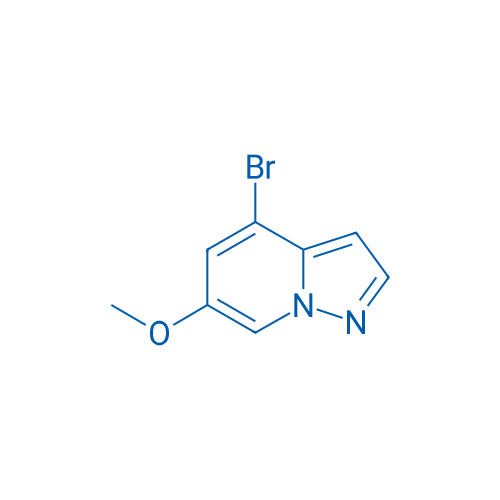 4-溴-6-甲氧基吡唑并[1,5-a]吡啶 结构式
