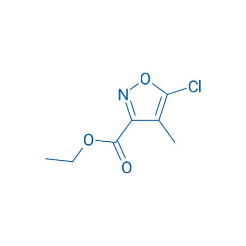 5-氯-4-甲基-异噁唑-3-羧酸乙酯 结构式