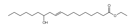 12-hydroxy-octadec-9-enoic acid ethyl ester 结构式