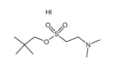 2-二甲氨基乙磺酸 2,2-二甲基丙酯 氢碘酸盐 结构式