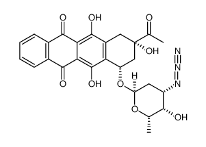 4-demethoxy-3'-N3-daunorubicin 结构式