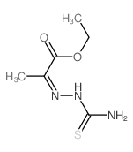 ethyl 2-(carbamothioylhydrazinylidene)propanoate 结构式