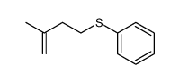 3-methylbut-3-en-1-yl phenyl sulfide 结构式