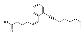 5-Hexenoic acid, 6-[2-(1-octynyl)phenyl]-, (E)- (9CI) 结构式