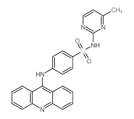 4-(9-吖啶基氨基)-N-(4-甲基-2-嘧啶基)苯磺酰胺 结构式