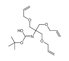 Carbamic acid, N-[2-(2-propen-1-yloxy)-1,1-bis[(2-propen-1-yloxy)methyl]ethyl]-, 1,1-dimethylethyl ester 结构式