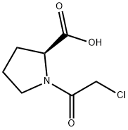 1-(2-氯乙酰基)-L-脯氨酸 结构式