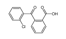 2-(2-氯苯甲酰基)苯甲酸 结构式