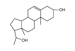 20β-二氢孕烯醇酮-d5 结构式