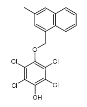2,3,5,6-四氯-4-[(3-甲基-1-萘基)甲氧基]苯酚 结构式