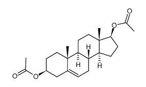 雄甾-5-烯-3β,17β-二醇 3,17-二乙酸酯 结构式