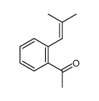 1-[2-(2-甲基-1-丙烯-1-基)苯基]乙酮 结构式