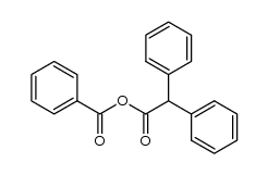 Benzeneacetic acid, α-phenyl-, anhydride with benzoic acid 结构式