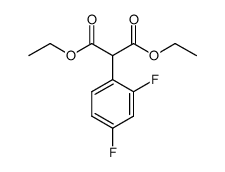 2-(2,4-二氟苯基)-丙二酸二乙酯 结构式