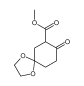 8-氧代-1,4-二噁螺[4.5]癸烷-7-羧酸甲酯 结构式