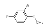 2-溴-4-氟硫苯甲醚 结构式