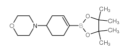 4-(4-(4,4,5,5-四甲基-1,3,2-二噁硼烷-2-基)-3-环己烯)吗啉 结构式