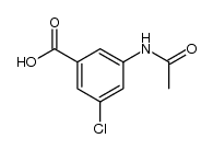 3-乙酰氨基-5-氯苯甲酸 结构式