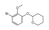 2-(3-溴-2-甲氧基苯氧基)四氢-2H-吡喃 结构式