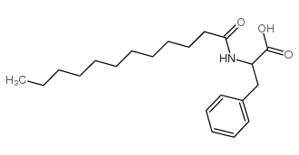 N-十二碳酰基-L-苯丙氨酸 结构式