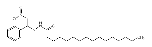 Hexadecanoic acid, 2-(2-nitro-1-phenylethyl)hydrazide 结构式