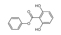 2,6-二羟基苯甲酸苯酯 结构式