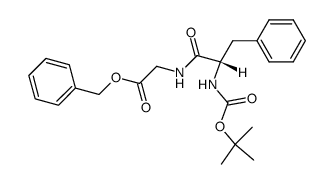 Glycine, N-[(1,1-dimethylethoxy)carbonyl]-L-phenylalanyl-, phenylmethyl ester 结构式
