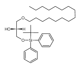 2-Propanol, 1-[[(1,1-dimethylethyl)diphenylsilyl]oxy]-3-(hexadecyloxy)-, (R)- (9CI) 结构式