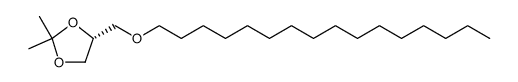 16-<(2S)-(2,3-(异亚丙基二氧)丙基)氧基>十六烷 结构式