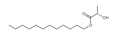 Propanoic acid, 2-hydroxy-, dodecyl ester, (2S)- 结构式