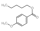 4-甲氧基苯甲酸戊酯 结构式