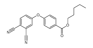 Benzoic acid, 4-(3,4-dicyanophenoxy)-, pentyl ester 结构式