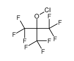 次氯酸2,2,2-三氟-1,1-双(三氟甲基)乙酯 结构式