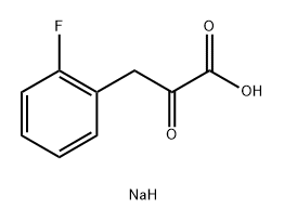 2-氟-α-氧代苯丙酸钠(1:1) 结构式