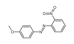 1-(4-甲氧基苯基)-2-(2-硝基苯基)二氮烯 结构式