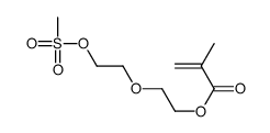 2-Propenoic acid, 2-methyl-, 2-[2-[(methylsulfonyl)oxy]ethoxy]ethyl ester 结构式