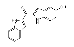 (5-羟基-1H-吲哚-2-基)(1H-吲哚-2-基)甲酮 结构式