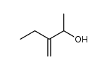 3-亚甲基-2-戊醇 结构式