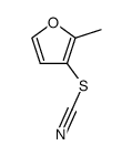 Thiocyanic acid, 2-methyl-3-furanyl ester 结构式